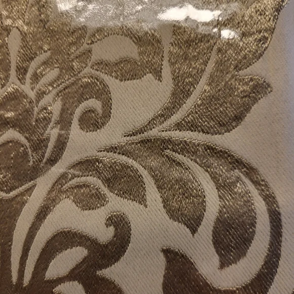 Two Sutton Decortive Window Treatment  52" × 63" Blackout Panel, Brown/green - Picture 4 of 4